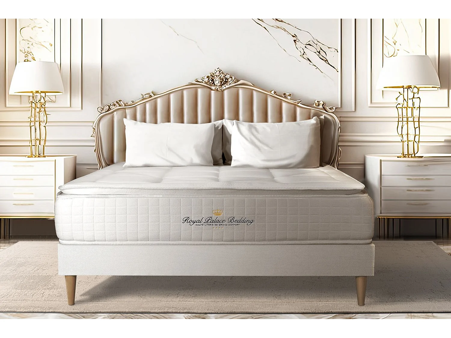 Ensemble Matelas Sommier 180x200 cm - George V