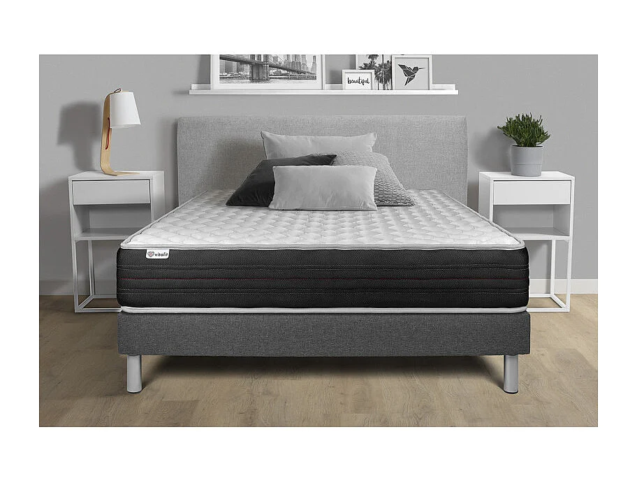 Ensemble Matelas Sommier 120x200 cm - Vitalmemo One