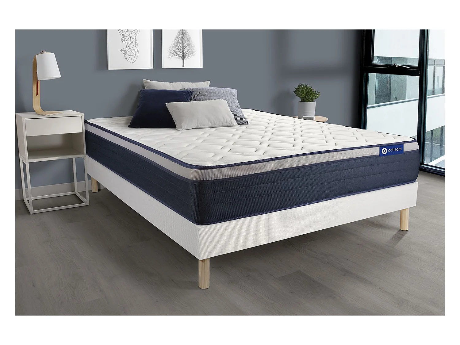 Ensemble Matelas Sommier 135x190 cm - Actiflex Max