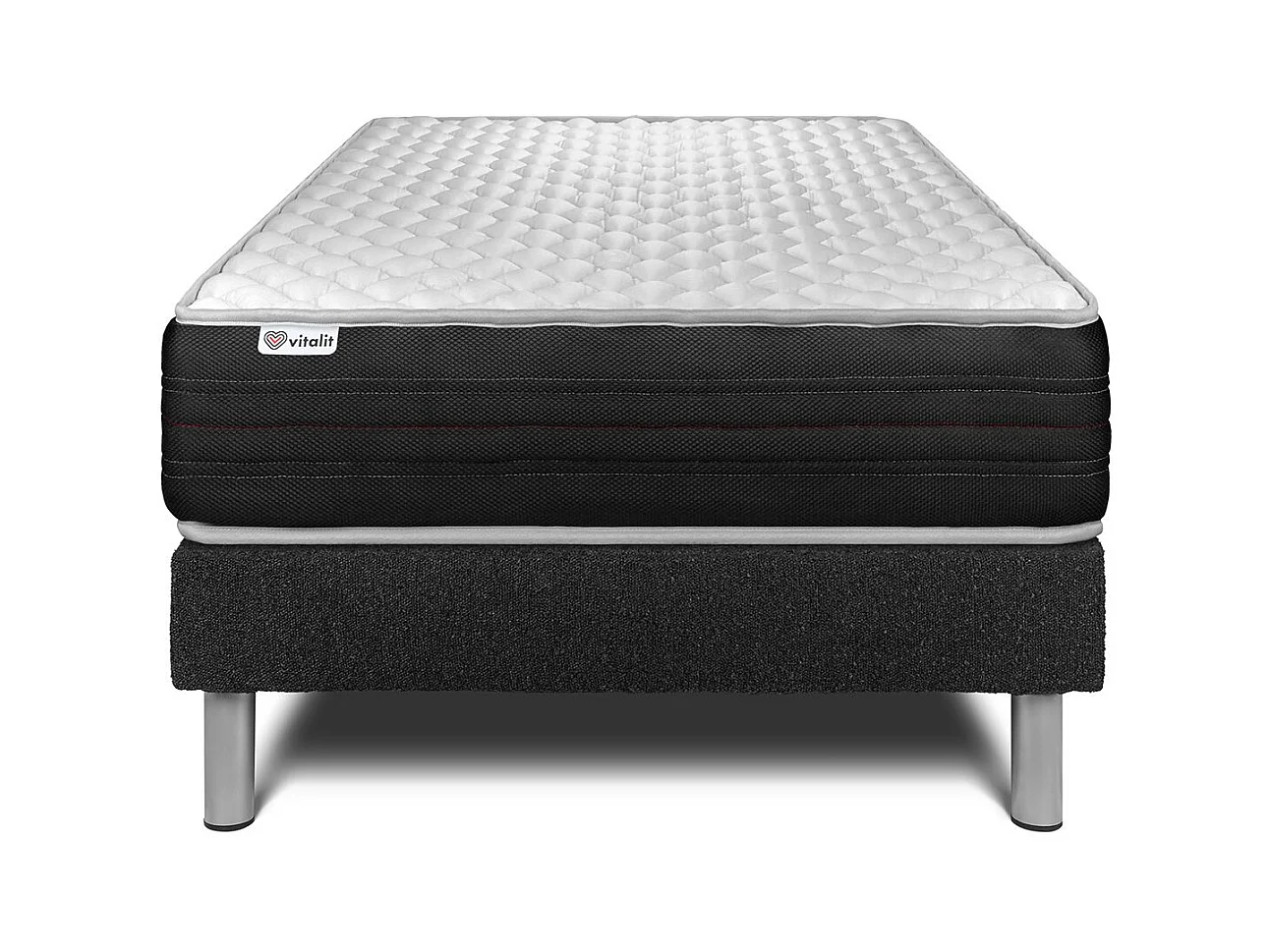 Ensemble Matelas Sommier 120x190 cm - Vitalmemo One