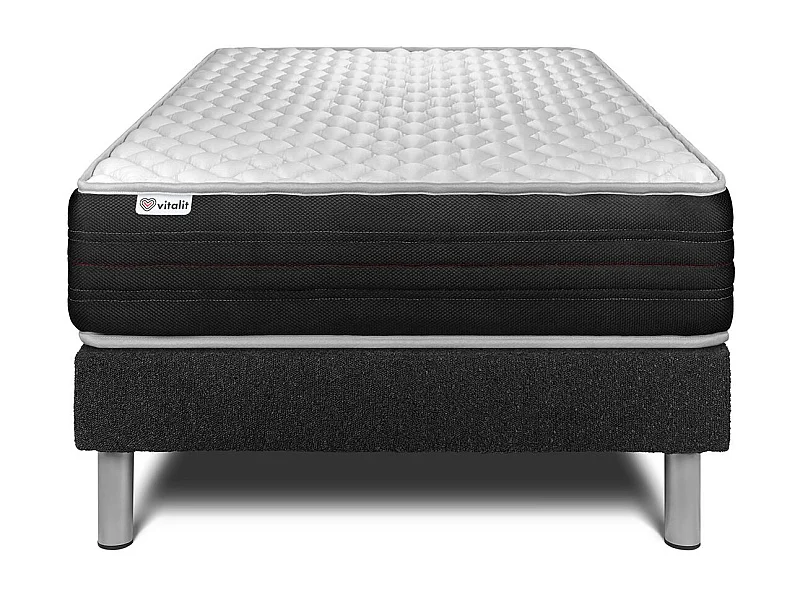 Ensemble Matelas Sommier 120x190 cm - Vitalmemo One