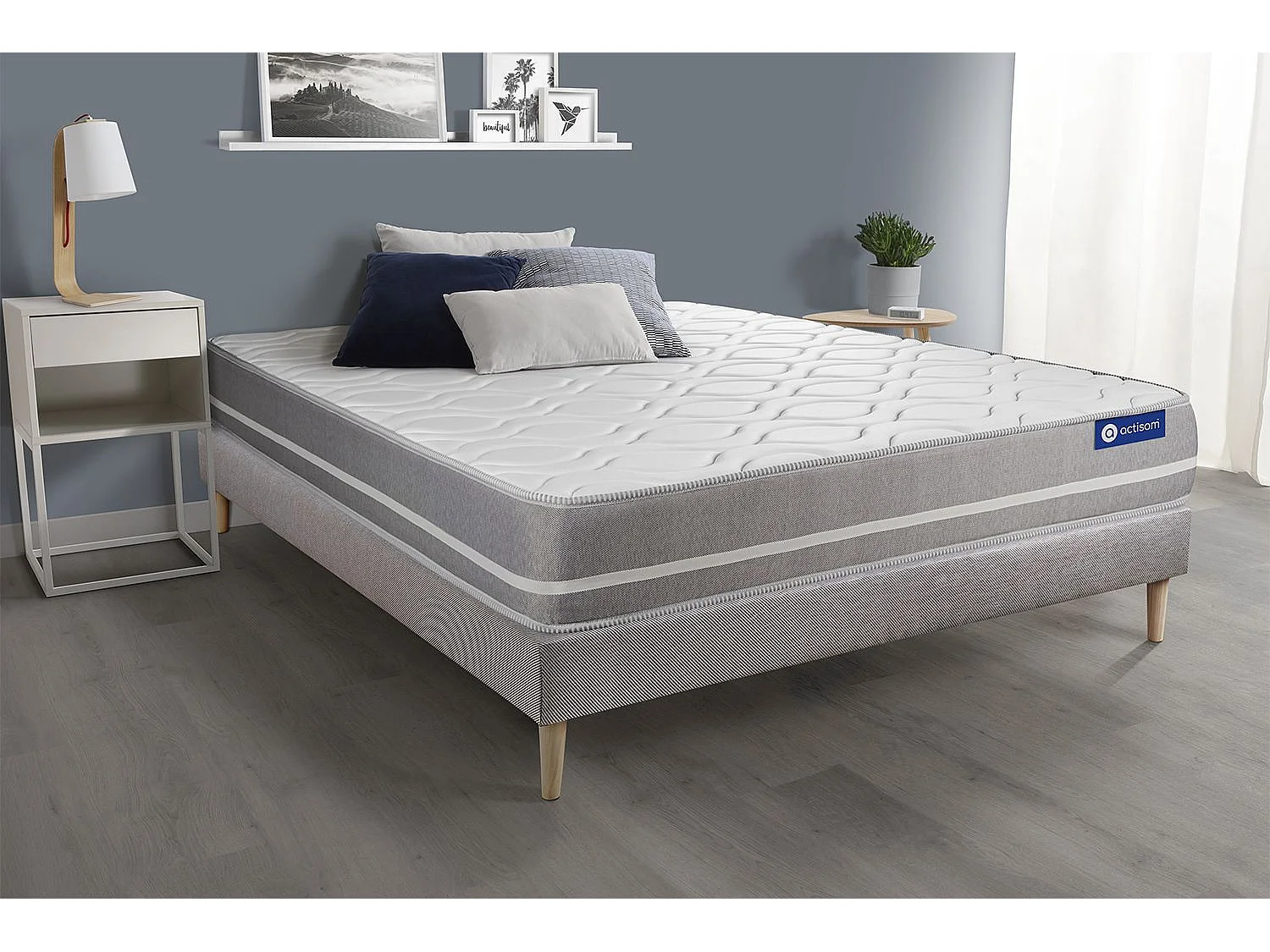 Ensemble Matelas Sommier 135x190 cm - Actiflex Touch