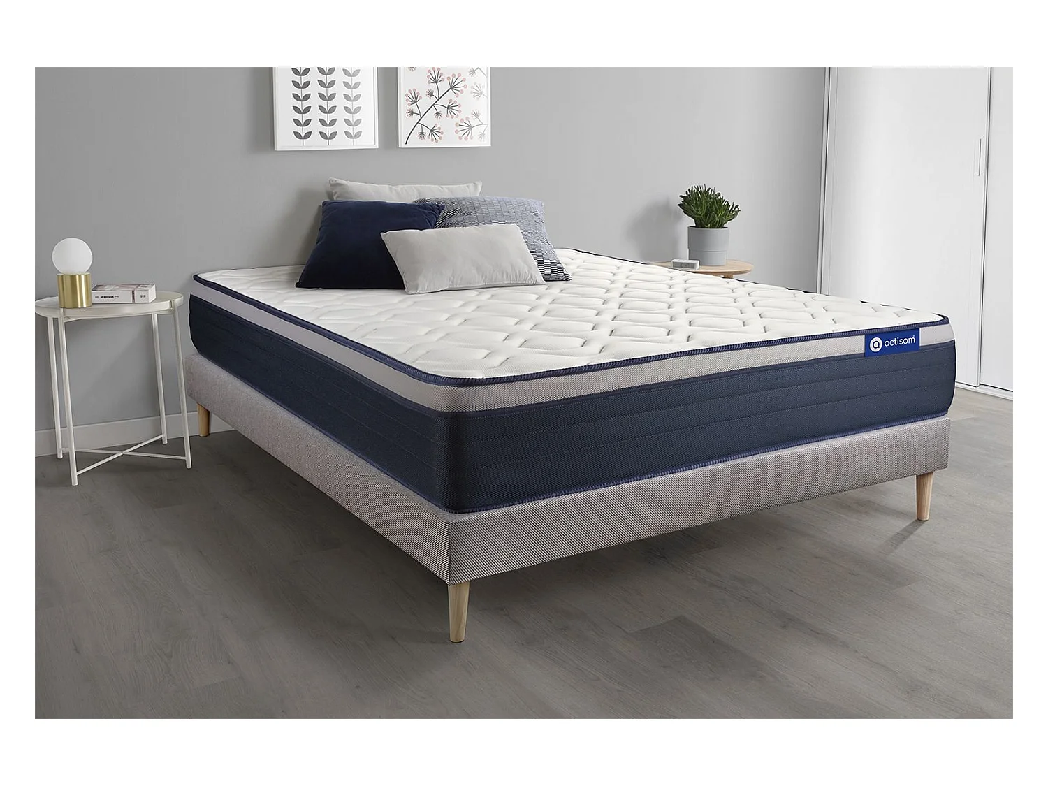 Ensemble Matelas Sommier 150x190 cm - Actimemo Max
