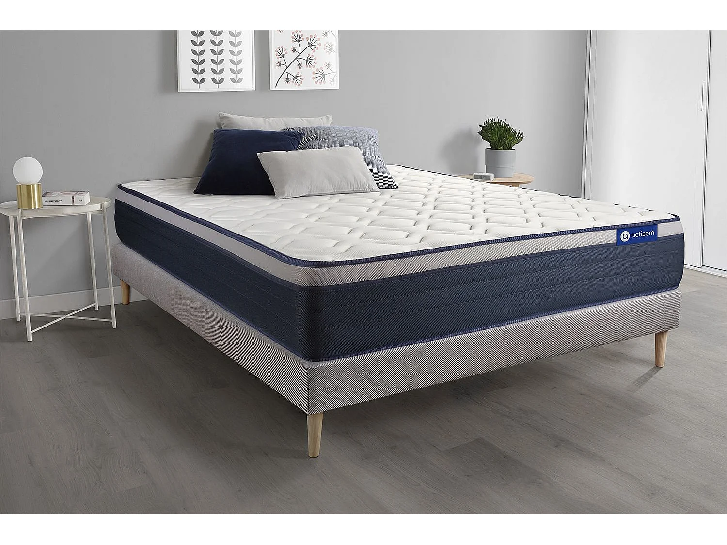 Ensemble Matelas Sommier 150x190 cm - Actimemo Max