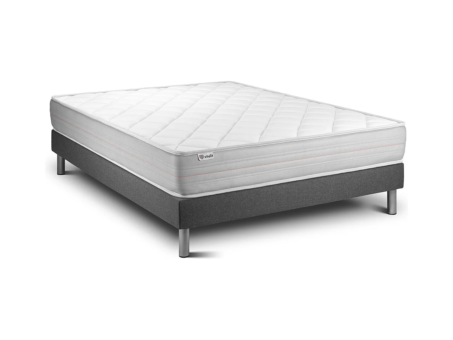 Ensemble Matelas Sommier 135x190 cm - Vitalmemo