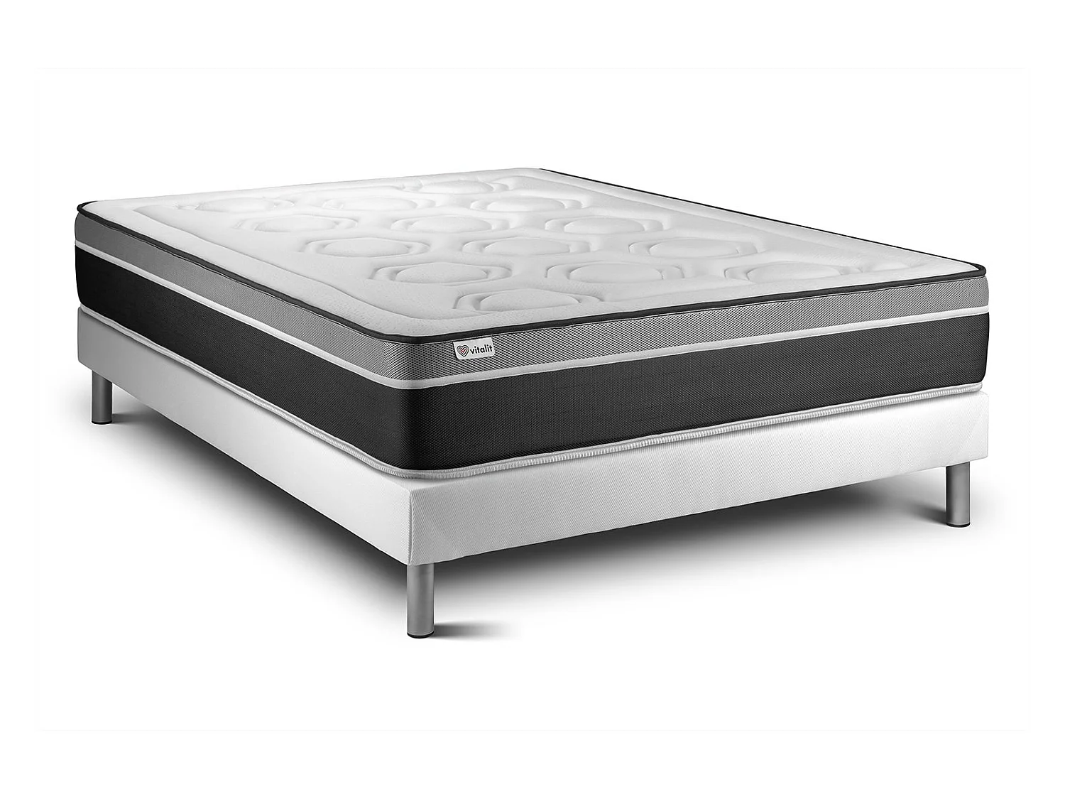 Ensemble Matelas Sommier 135x190 cm - Vital Care