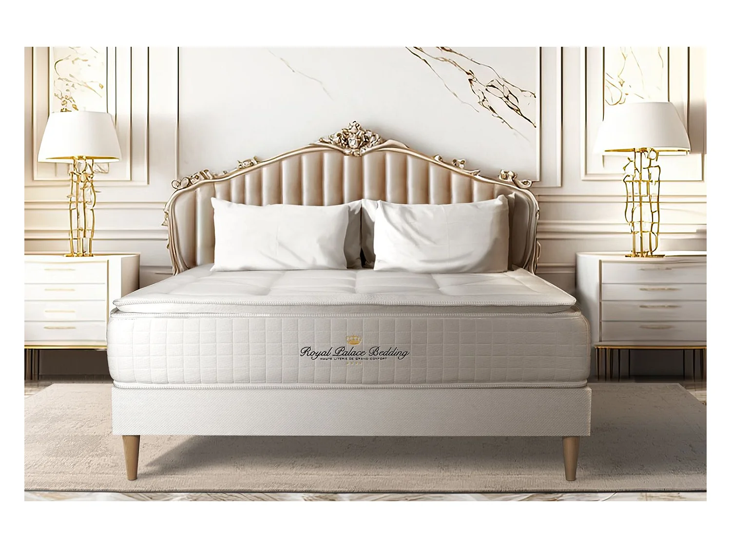 Ensemble Matelas Sommier 120x200 cm - George V