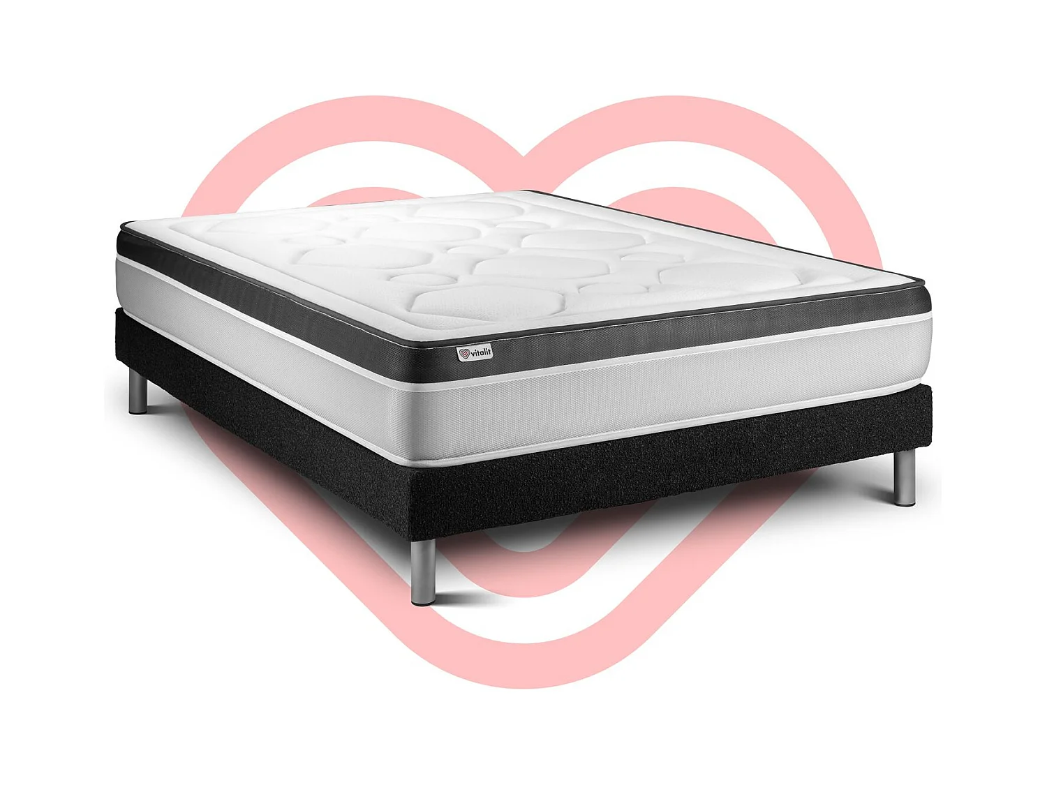 Ensemble Matelas Sommier 160x200 cm - Vital Ergo