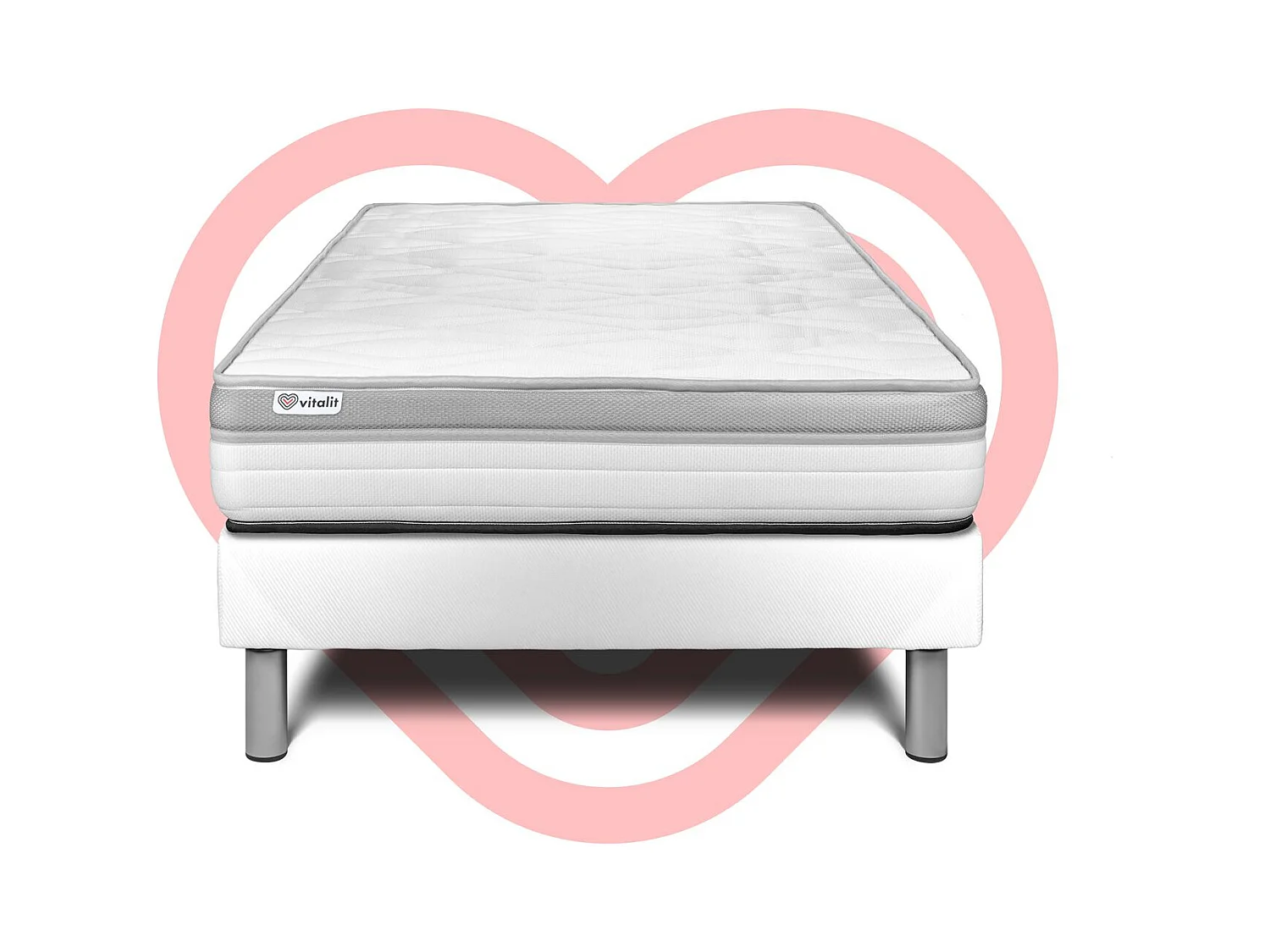 Ensemble Matelas Sommier 120x190 cm - Vital Relax