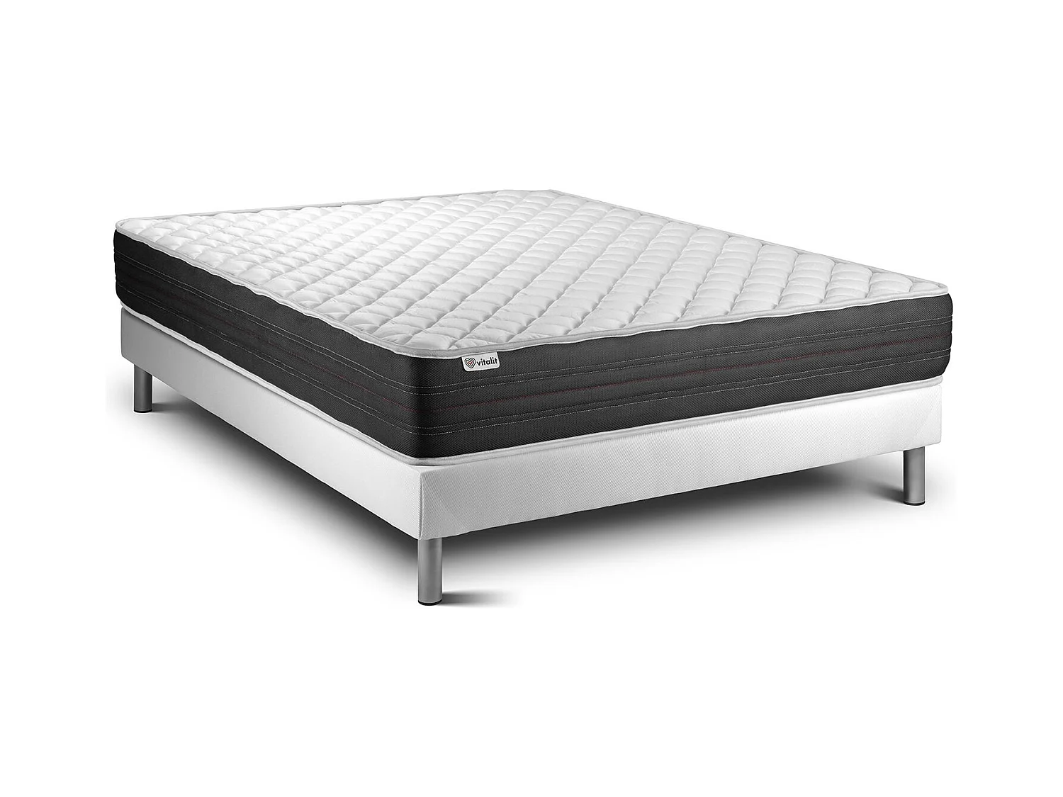 Matratzenset VITAL MEMO ONE 150 x 200 cm Bettrahmen Kit weiß