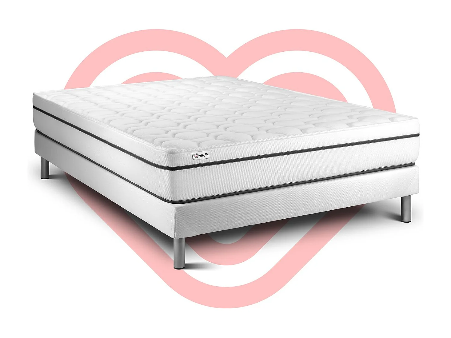 Ensemble Matelas Sommier 160x190 cm - Vital Spa