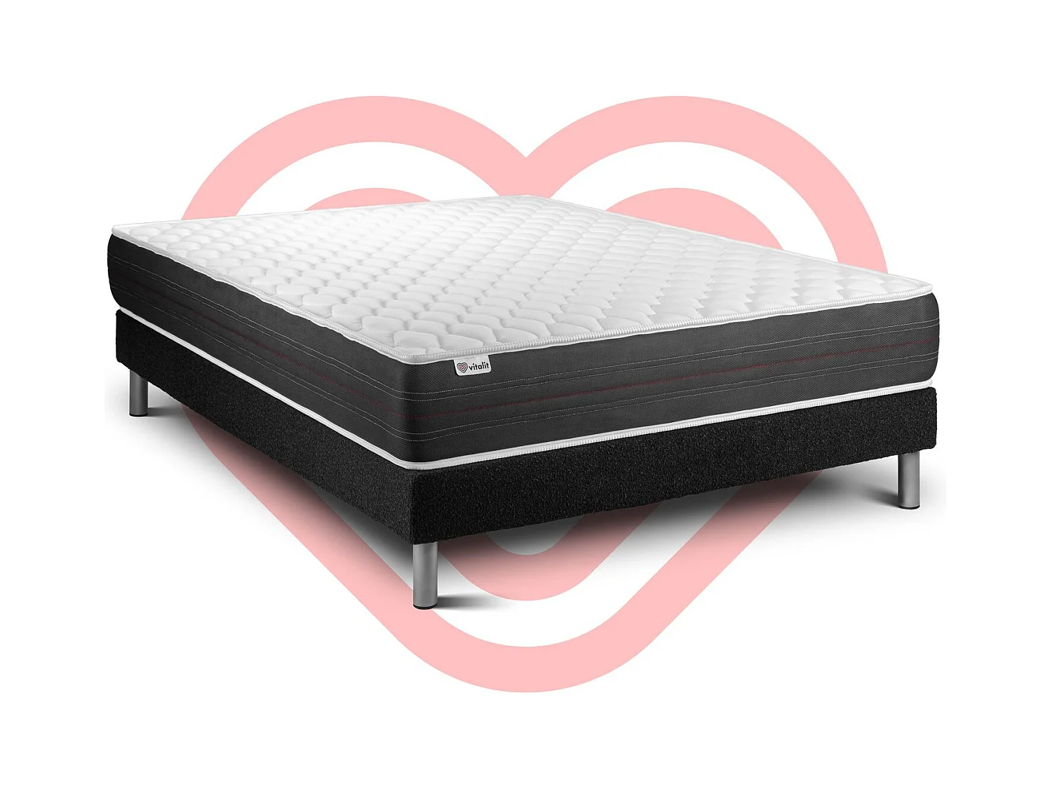 Ensemble Matelas Sommier 150x190 cm - Vitalspring