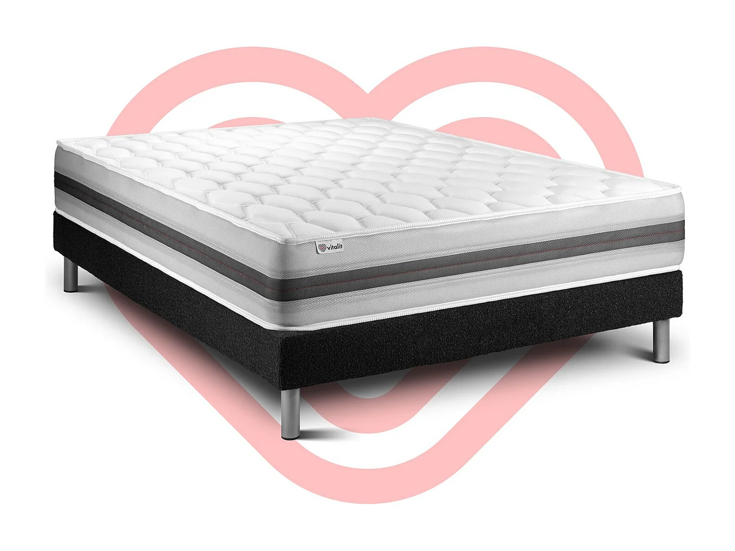 Ensemble Matelas Sommier 180x200 cm - Vitalspring Recover