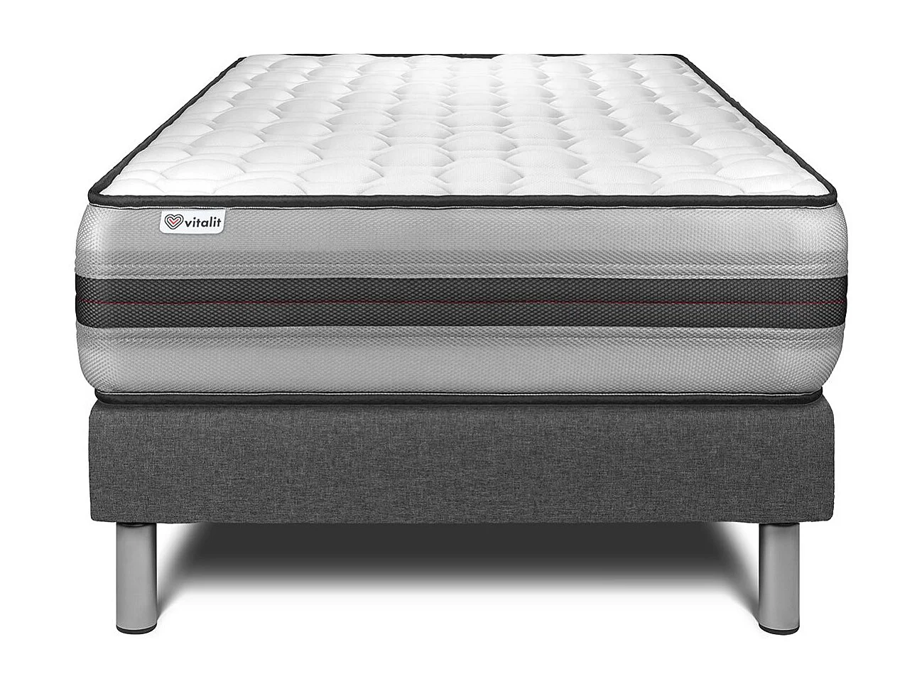Ensemble Matelas Sommier 120x200 cm - Vitalpower Recover