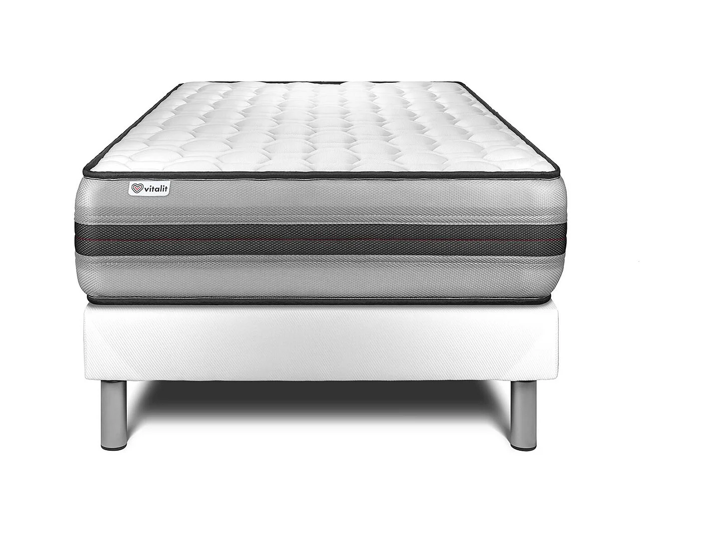 Ensemble Matelas Sommier 120x190 cm - Vitalpower Recover
