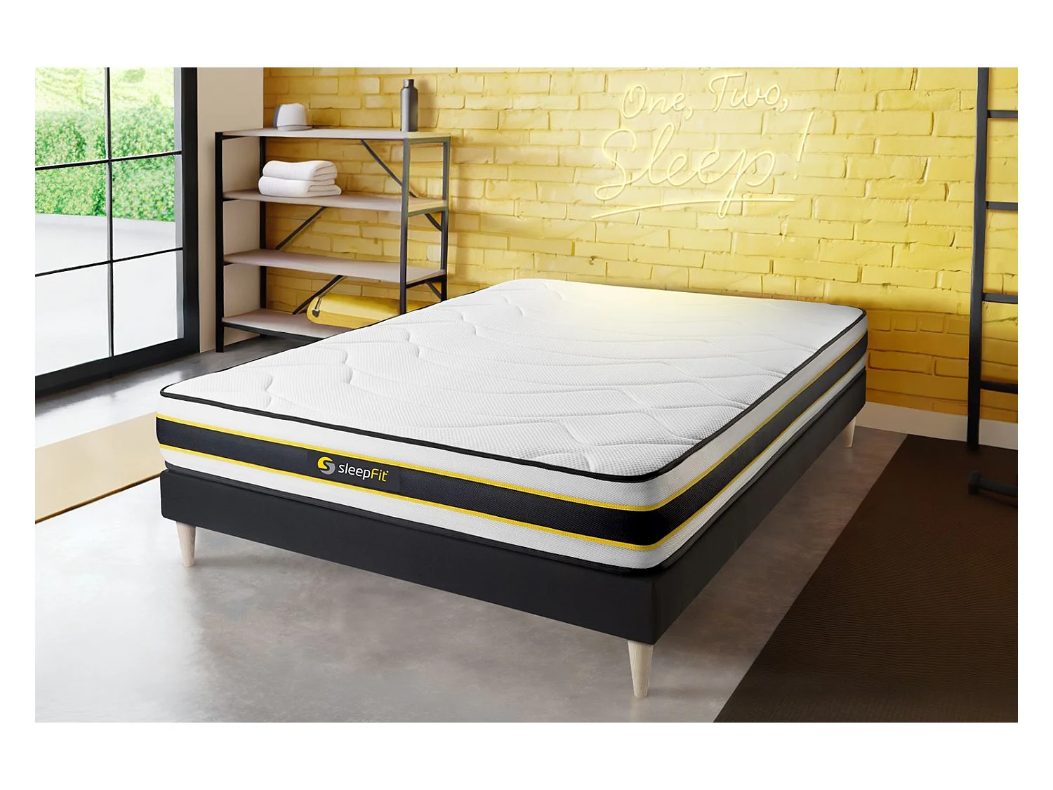 Ensemble Matelas Sommier 135x200 cm - Flexy