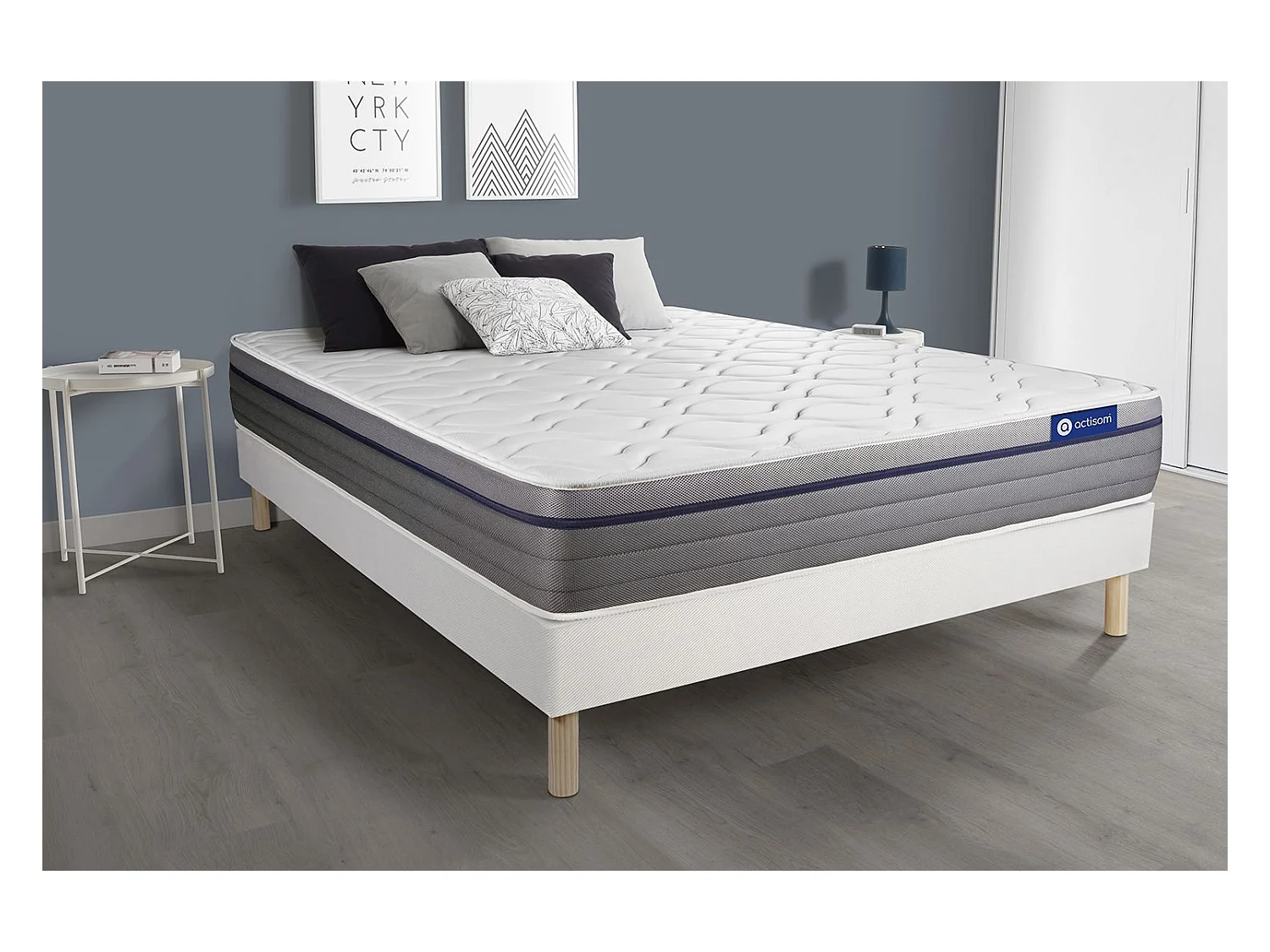 Ensemble Matelas Sommier 160x190 cm - Actiflex Zen