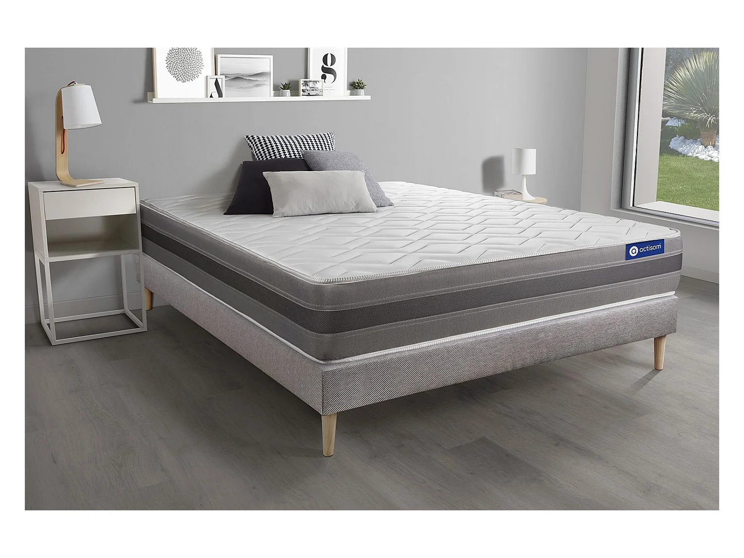 Ensemble Matelas Sommier 160x190 cm - Actimemo Relax