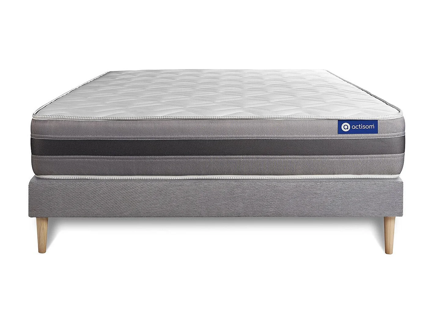 Ensemble Matelas Sommier 160x190 cm - Actimemo Relax
