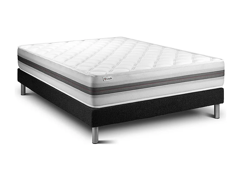 Ensemble Matelas Sommier 135x200 cm - Vitalmemo Back