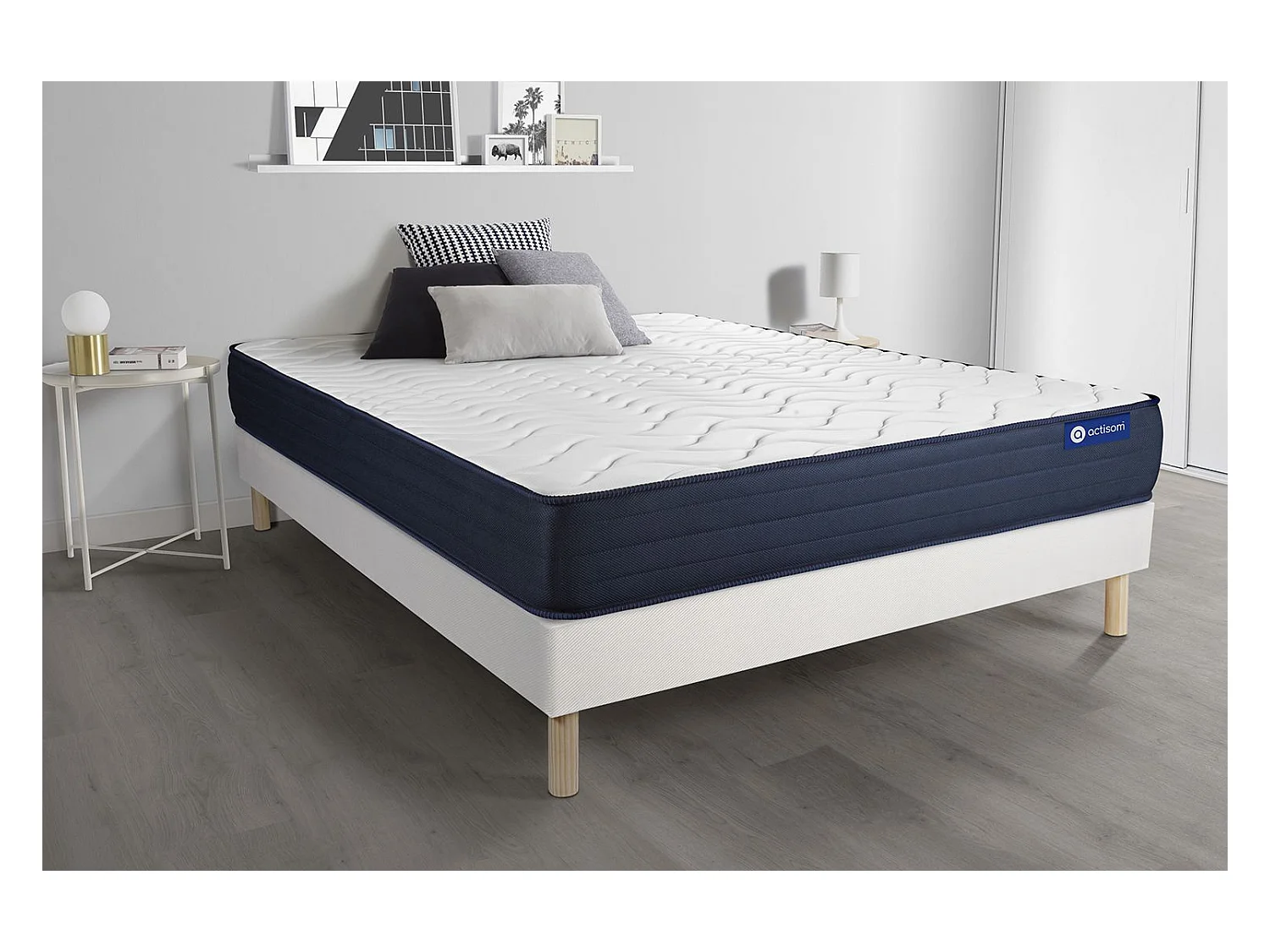 Ensemble Matelas Sommier 135x200 cm - Actilatex Life