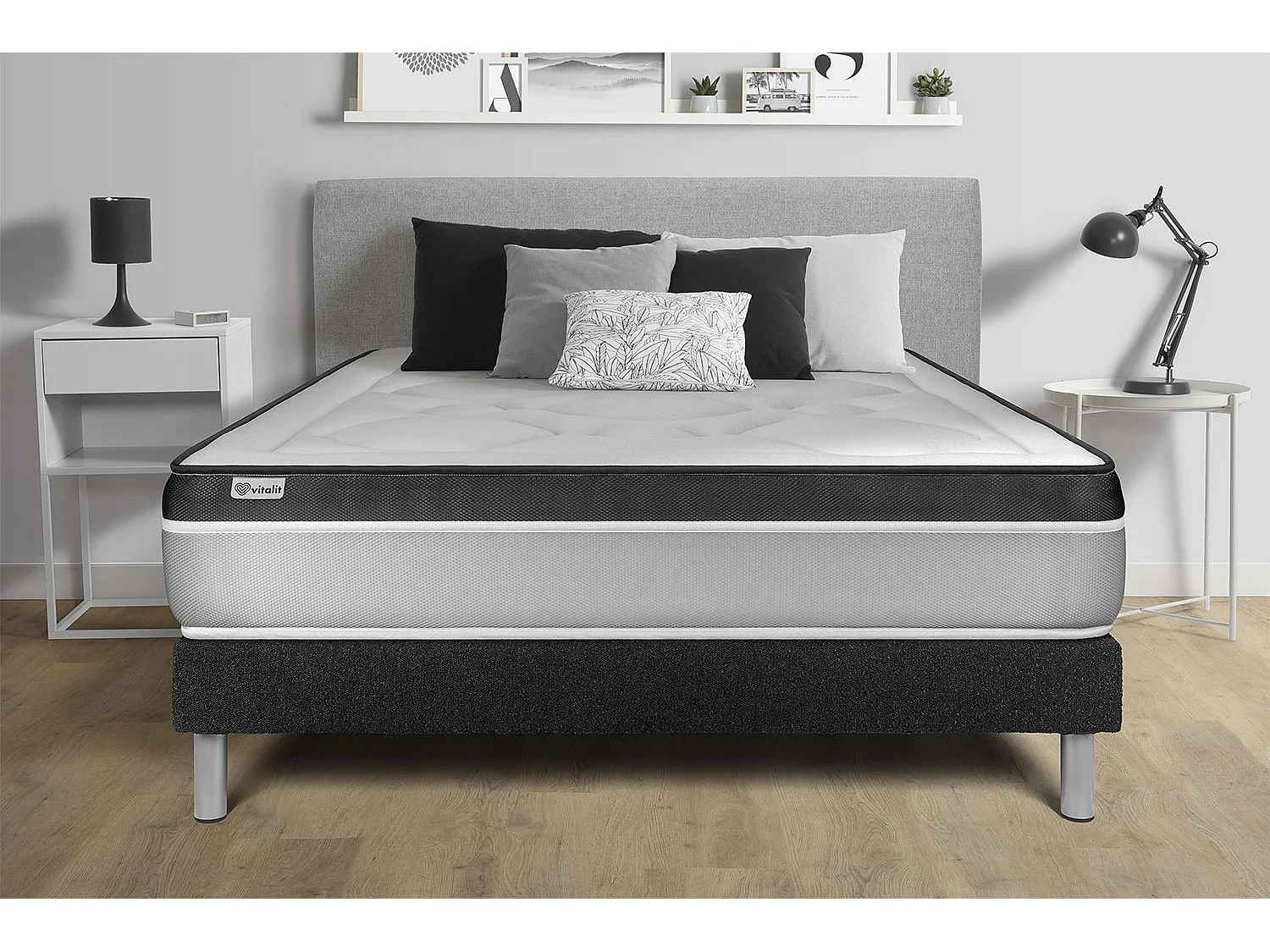 Sets VITAL ERGO 120 x 200 cm Kit Bed Frame Zwart