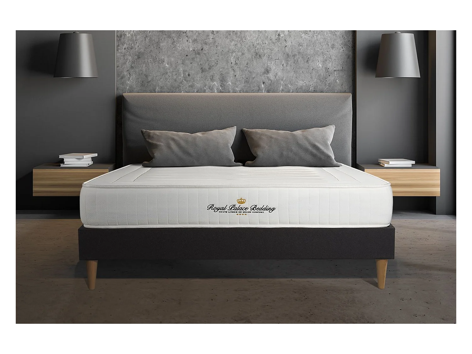 Ensemble Matelas Sommier 160x190 cm - Nottingham