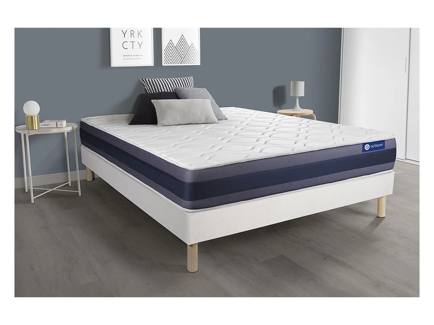 Ensemble Matelas Sommier 160x190 cm - Actiflex Morpho