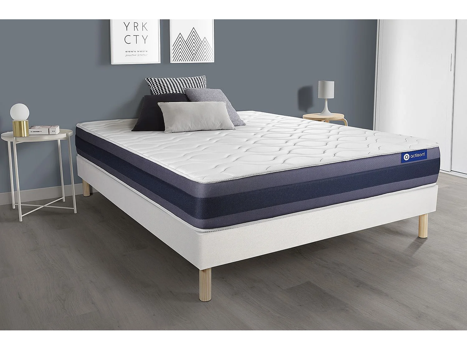Ensemble Matelas Sommier 160x190 cm - Actiflex Morpho