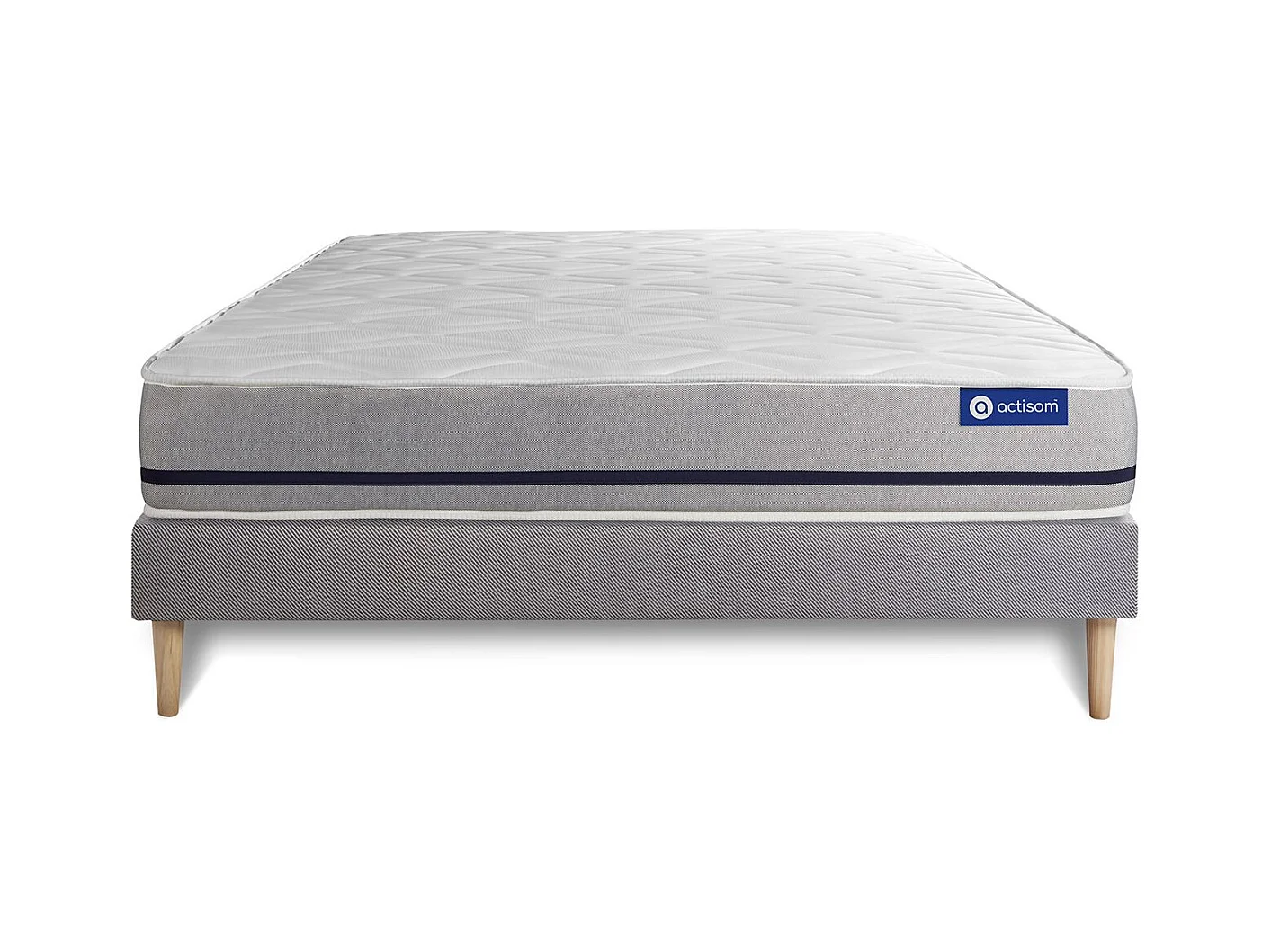 Ensemble Matelas Sommier 135x190 cm - Actimemo Soft