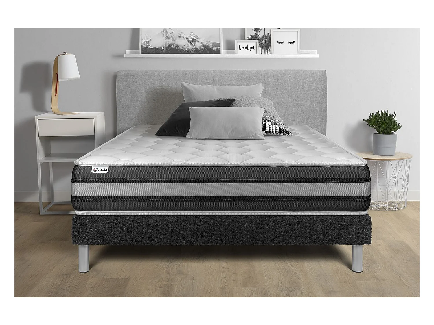 Ensemble Matelas Sommier 180x200 cm - Vitalspring Zen