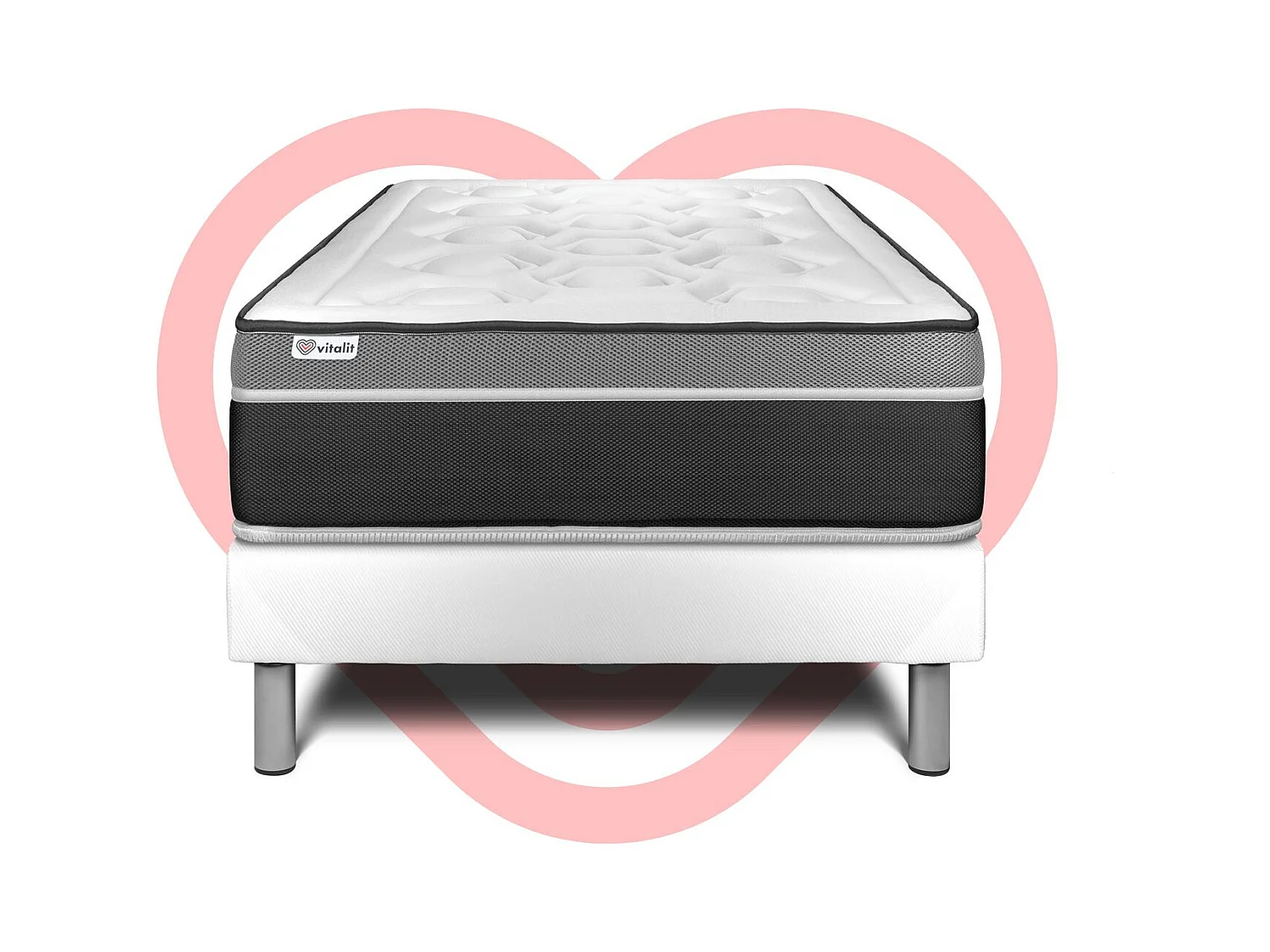 Ensemble Matelas Sommier 120x190 cm - Vital Care