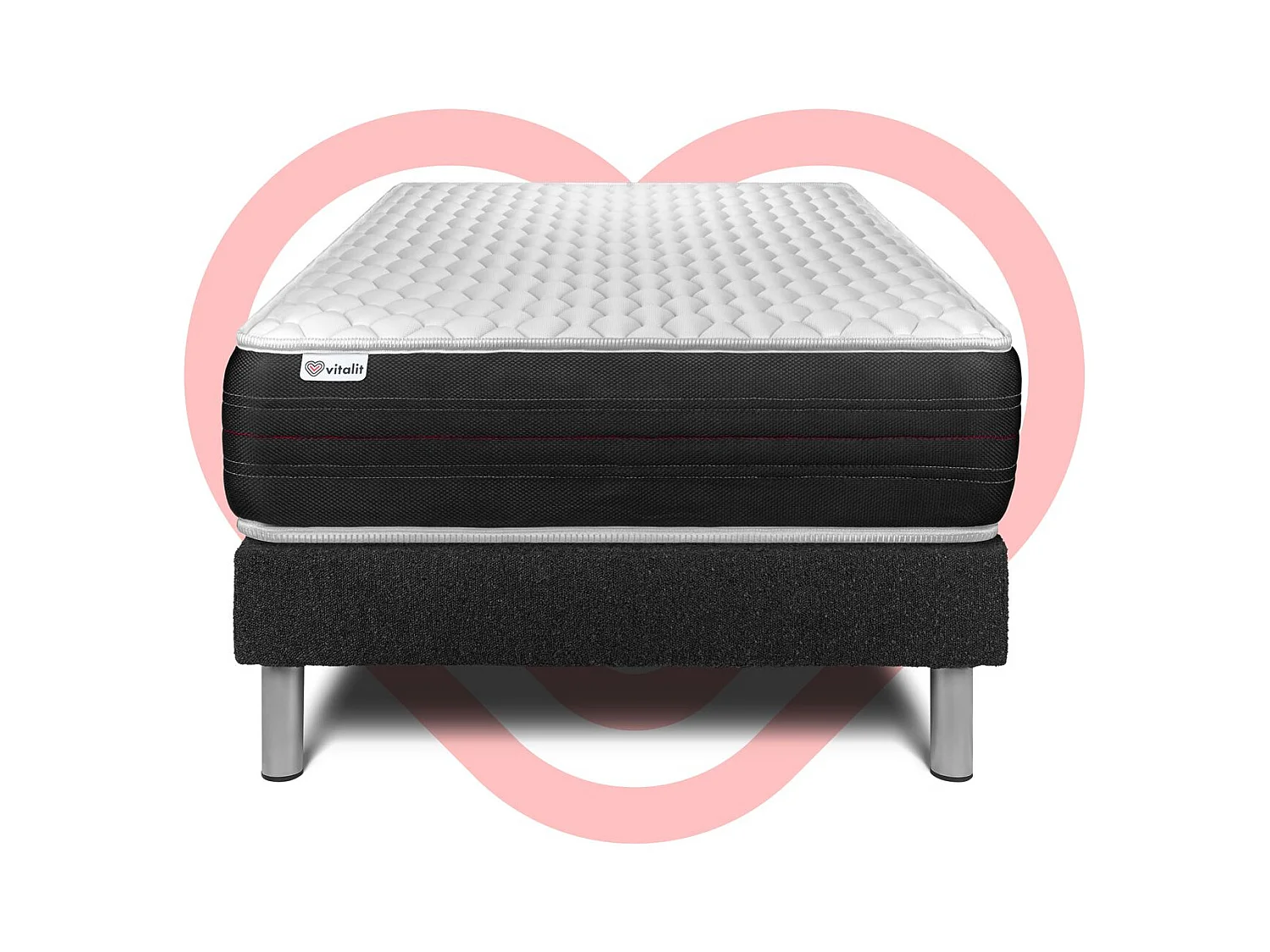 Ensemble Matelas Sommier 90x200 cm - Vitalspring