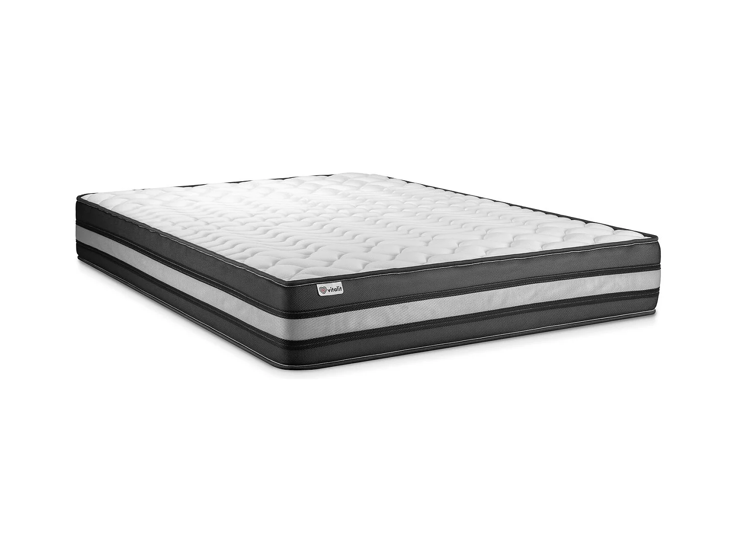 Matratzenset VITAL POWER ZEN 160 x 190 cm Bettrahmen Kit weiß