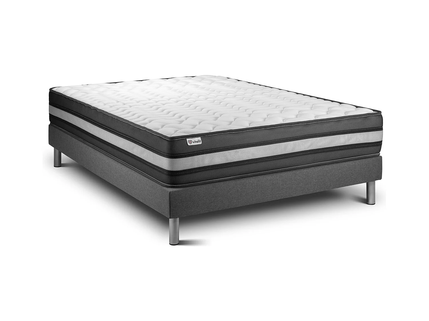 Ensemble Matelas Sommier 135x200 cm - Vital Power Zen