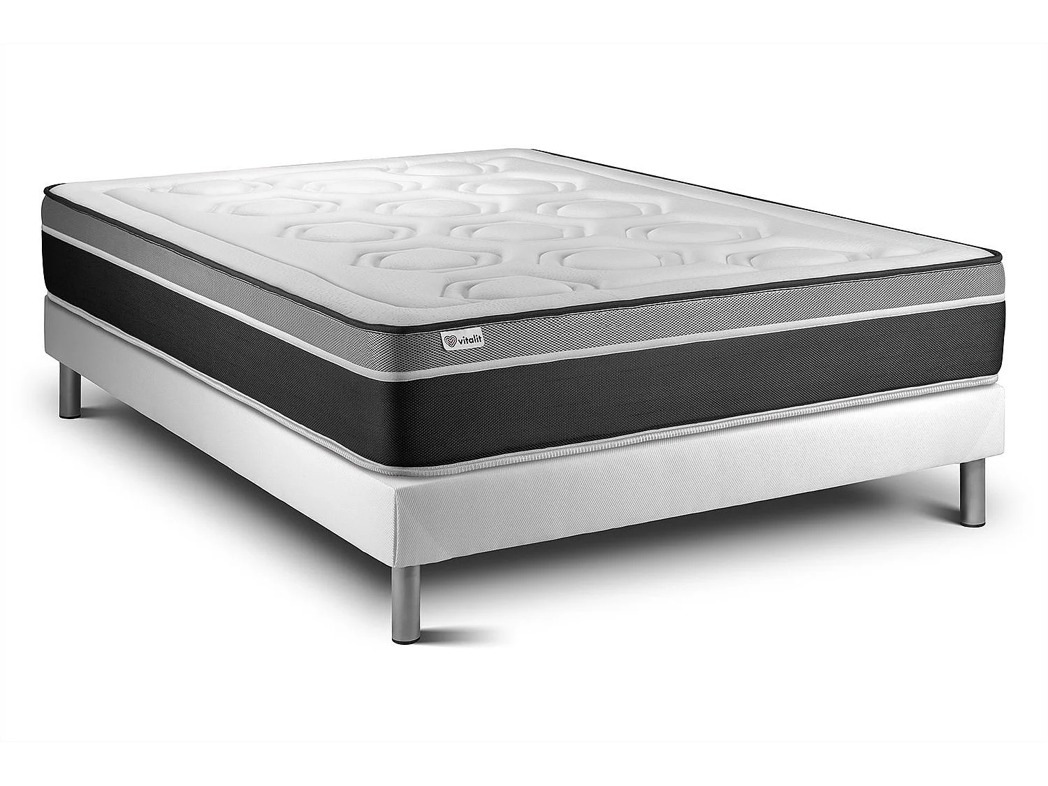 Ensemble Matelas Sommier 160x190 cm - Vital Care