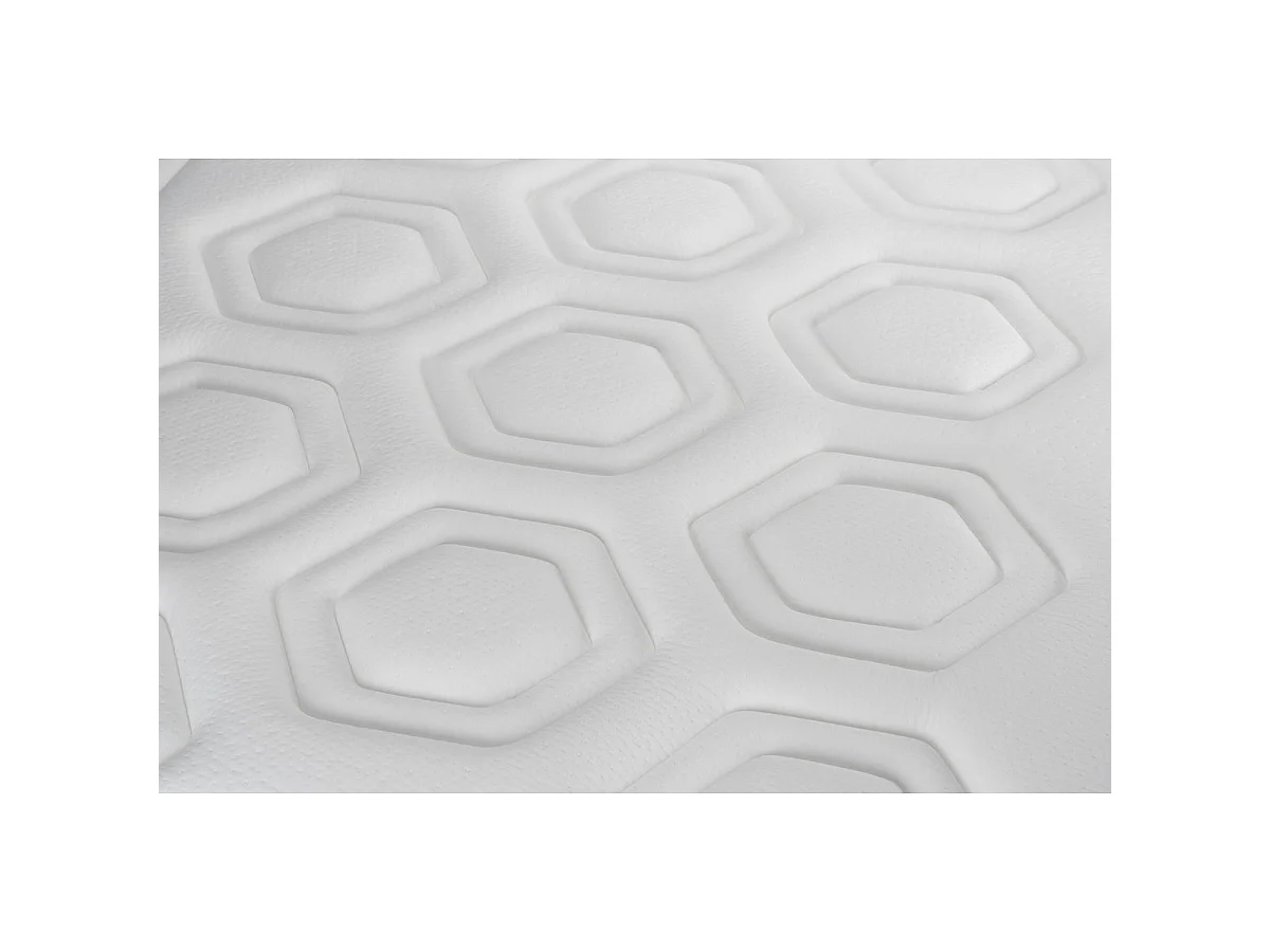 VITAL CARE Madrassset - 26 cm - Memory Foam Polyuretan - Mjuk - Vit sängbottensats