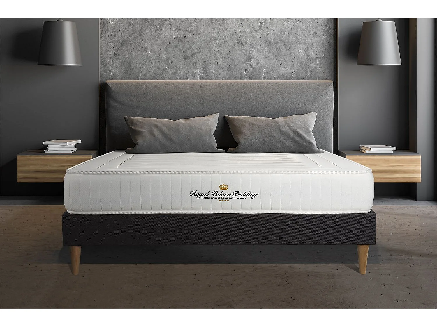 Ensemble Matelas Sommier 120x190 cm - Nottingham
