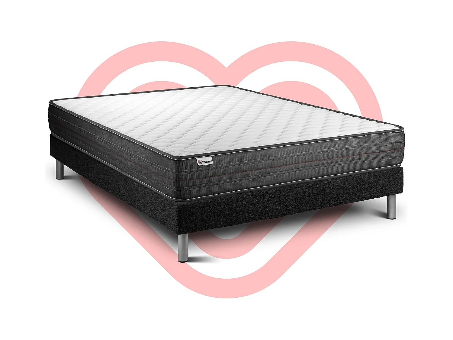 Ensemble Matelas Sommier 180x200 cm - Vitalpower