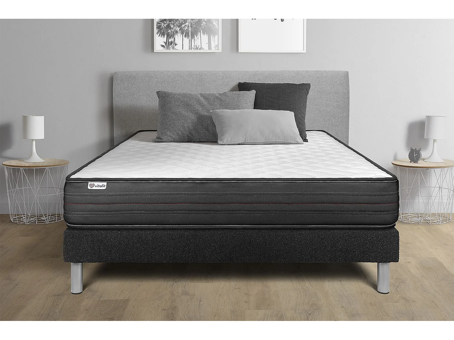 Ensemble Matelas Sommier 180x200 cm - Vitalpower