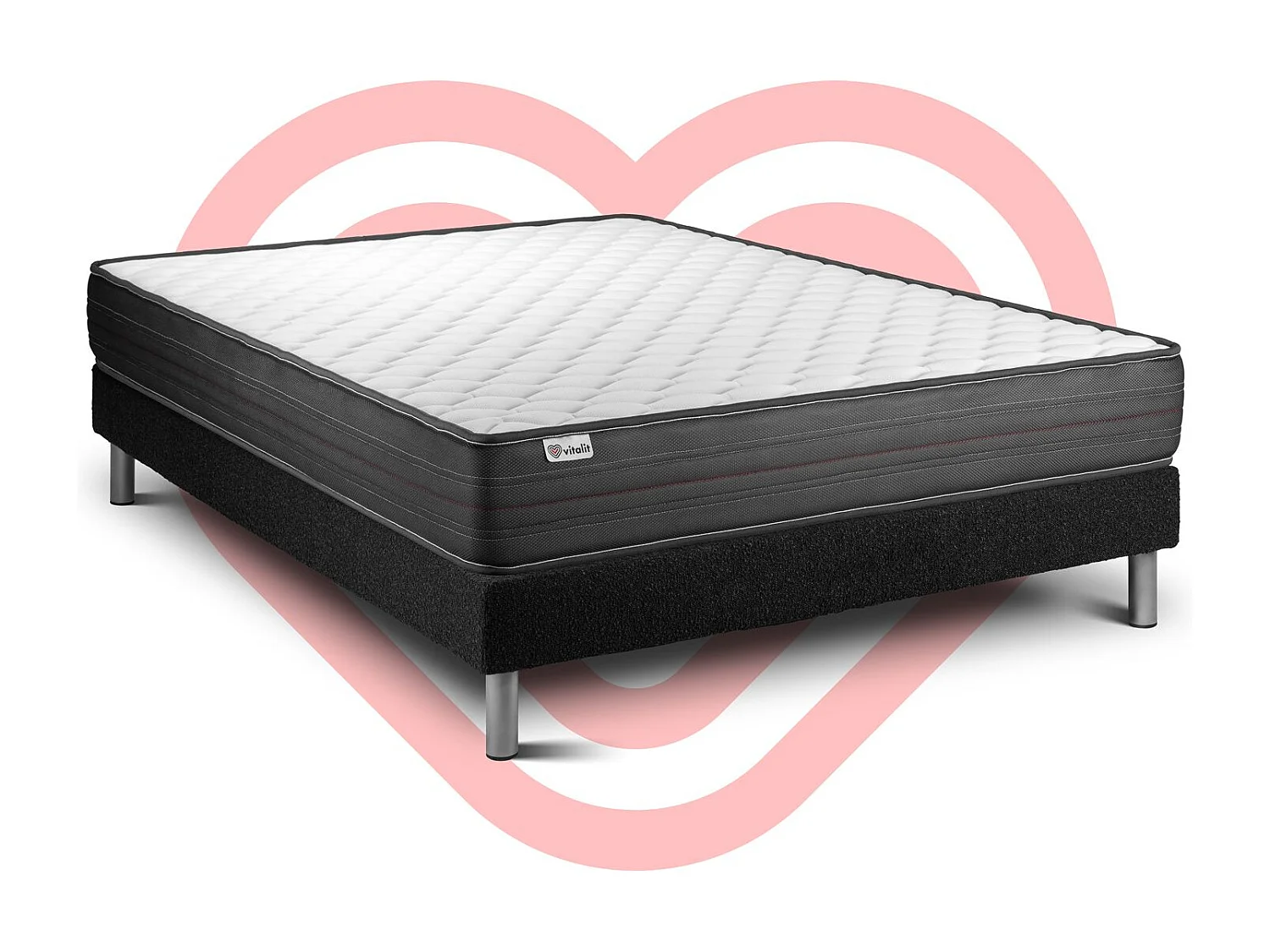 Ensemble Matelas Sommier 180x200 cm - Vitalpower