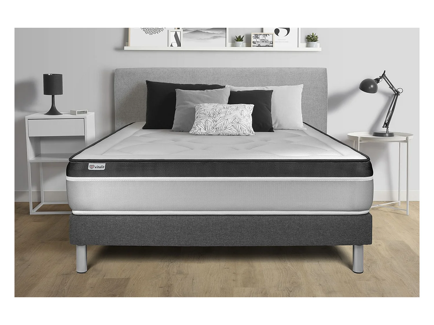 Ensemble Matelas Sommier 135x190 cm - Vital Ergo