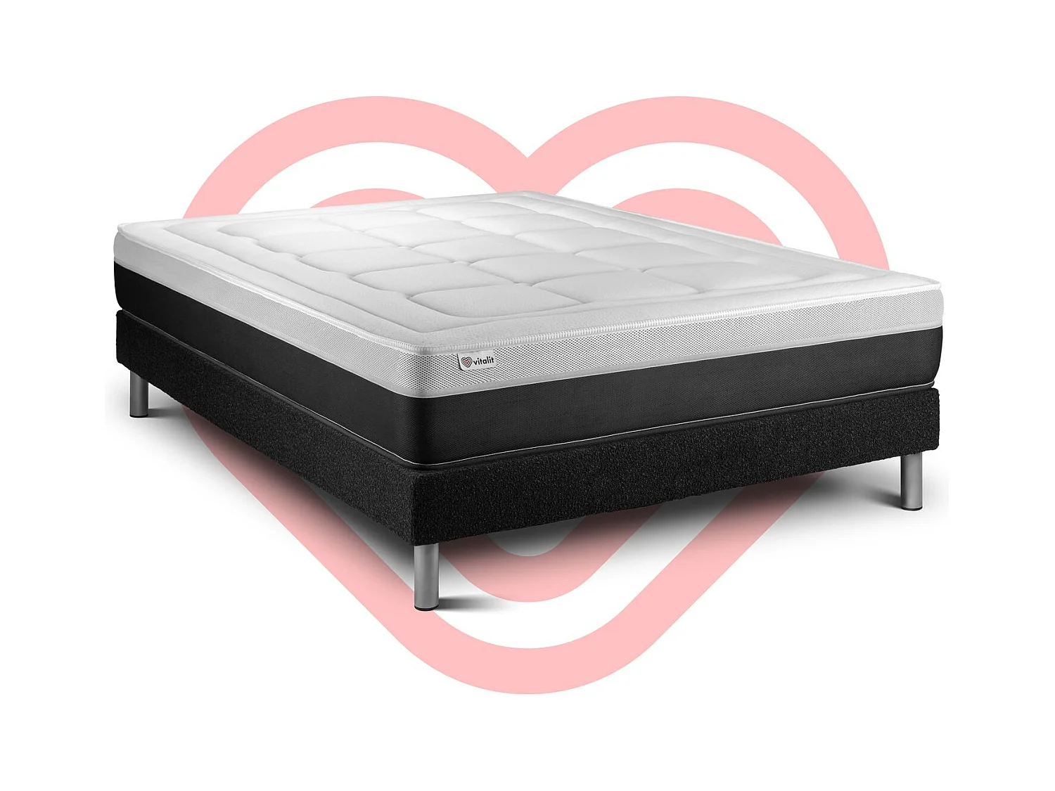 Ensemble Matelas Sommier 135x190 cm - Vital Form