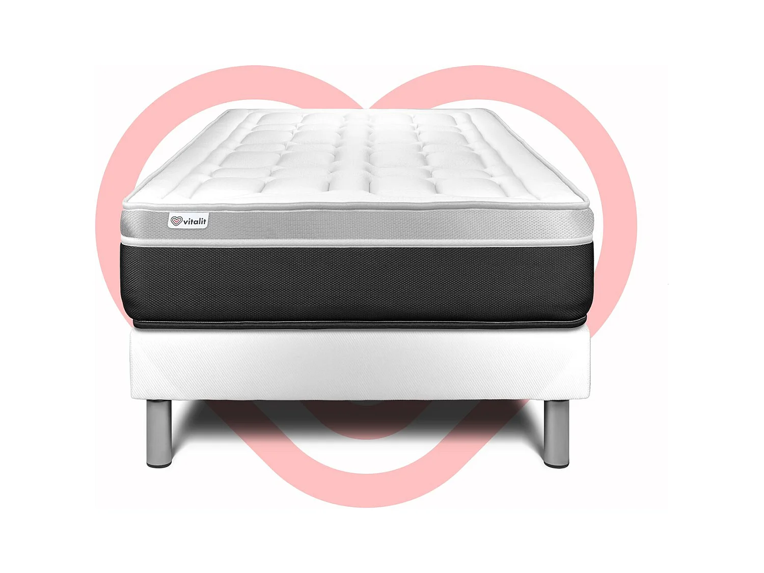 Ensemble Matelas Sommier 120x200 cm - Vital Soft