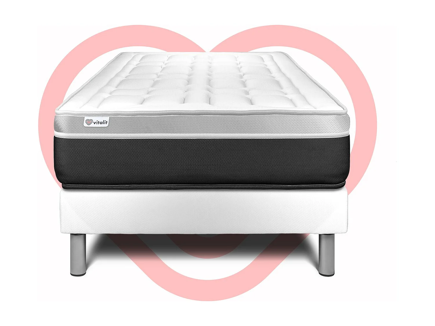 Ensemble Matelas Sommier 120x200 cm - Vital Soft