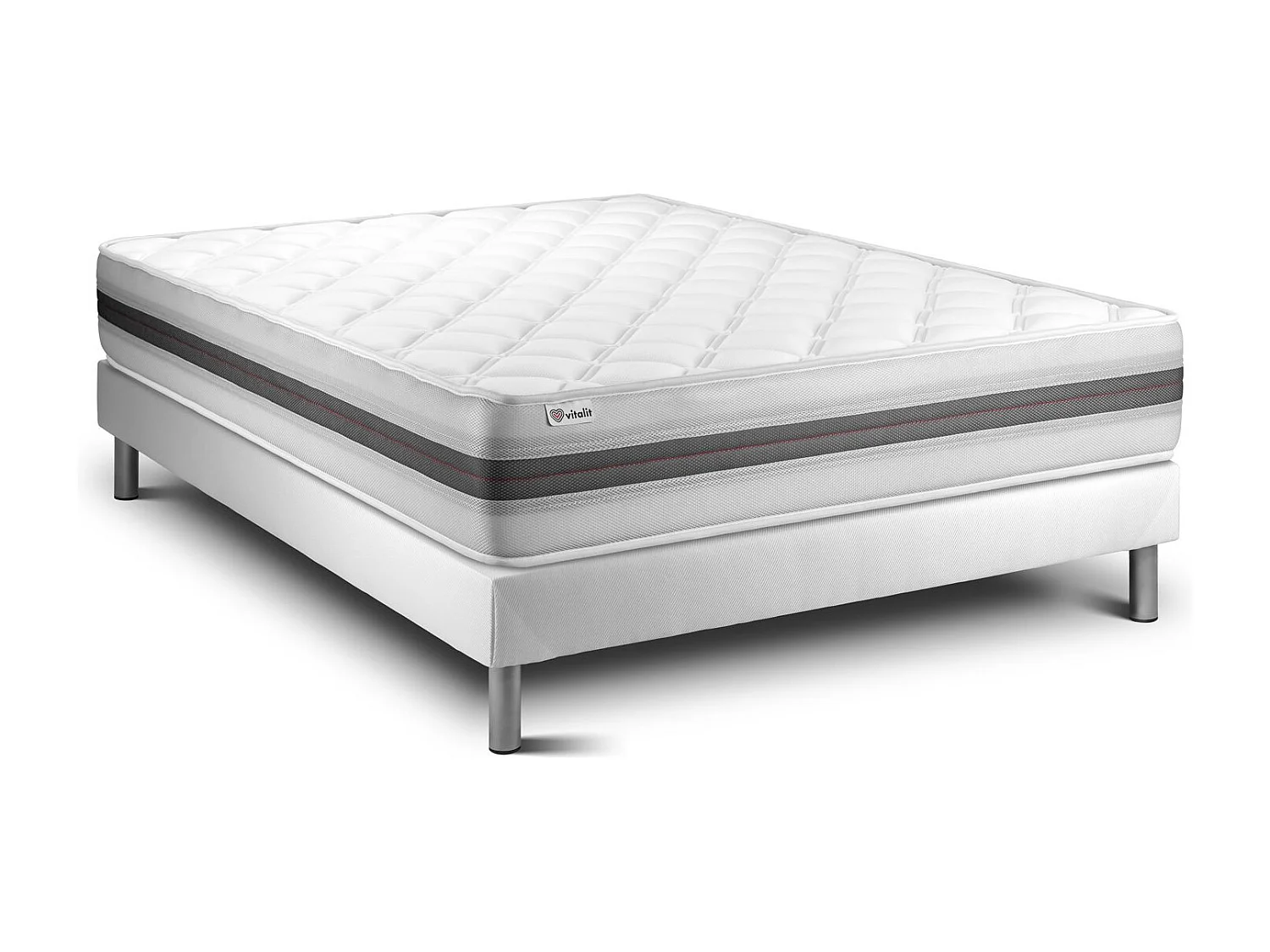 Ensemble Matelas Sommier 160x190 cm - Vitalmemo Back