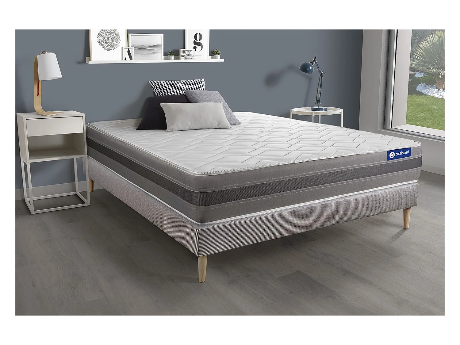 Ensemble Matelas Sommier 160x190 cm - Actiflex Relax
