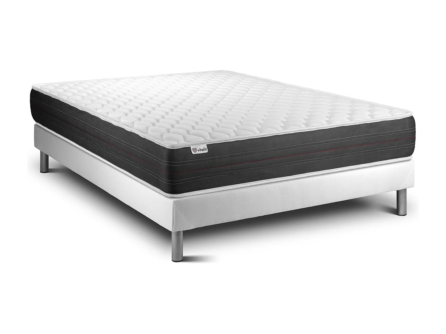 Ensemble Matelas Sommier 150x190 cm - Vitalspring
