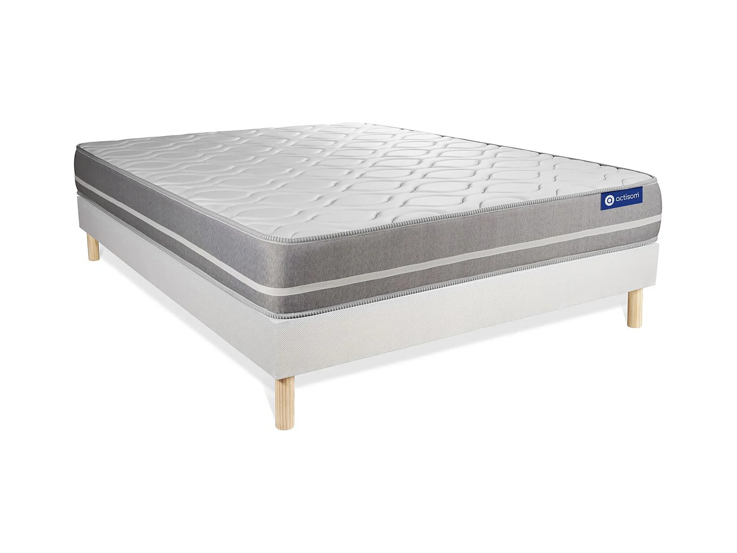 Ensemble Matelas Sommier 150x190 cm - Actilatex Touch