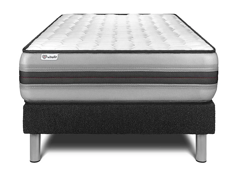 Ensemble Matelas Sommier 90x200 cm - Vitalpower Recover